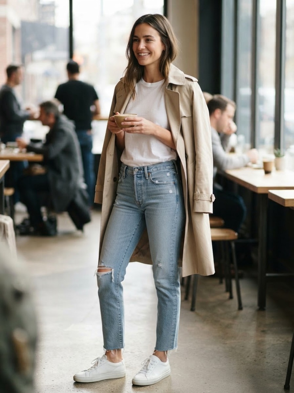 MOTHER The Tomcat High Rise Button Fly Distressed Cropped Jeans Confession 27